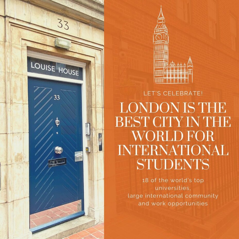 London is officially the best city for international students  Stay at Louise House in central London to get the full UK experience